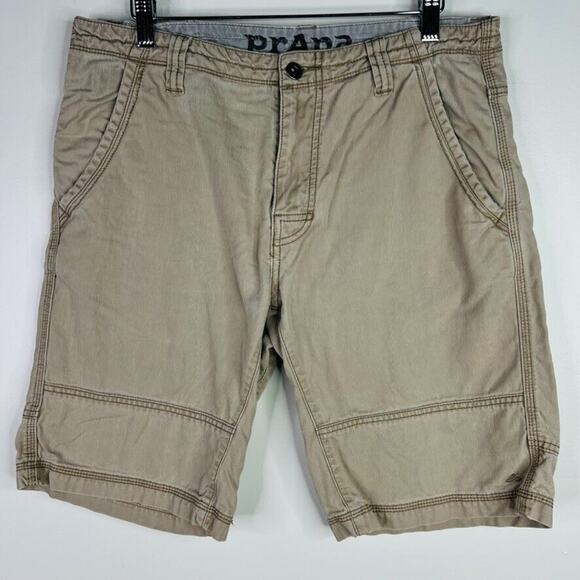 Prana‎ Men's Corduroy Light Brown Shorts Size 32 - Picture 1 of 5